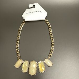 Dana Buchman Gold-tone Yellow Women's Fashion Necklace NWT